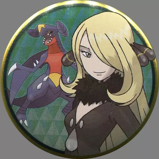 【中古】バッジ・ピンズ(キャラクター) シロナ＆ガブリアス 「ポケットモンスター 缶バッジコレクション ～シンオウ編～」 ポケモンセンター限定