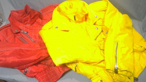 ≪PHENIX・ALAIN PROST≫ジャケット 90年代ヴィンテージ　2点 M・L レッド・イエロー LINE 300 フェニックス (梱100）272050100a3v1545