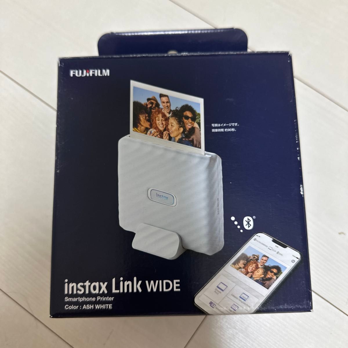 富士フィルム instax Link WIDE アッシュホワイト チェキ スマホ用プリンター二手;物流保障;没有明显的损伤或污渍;航空禁运