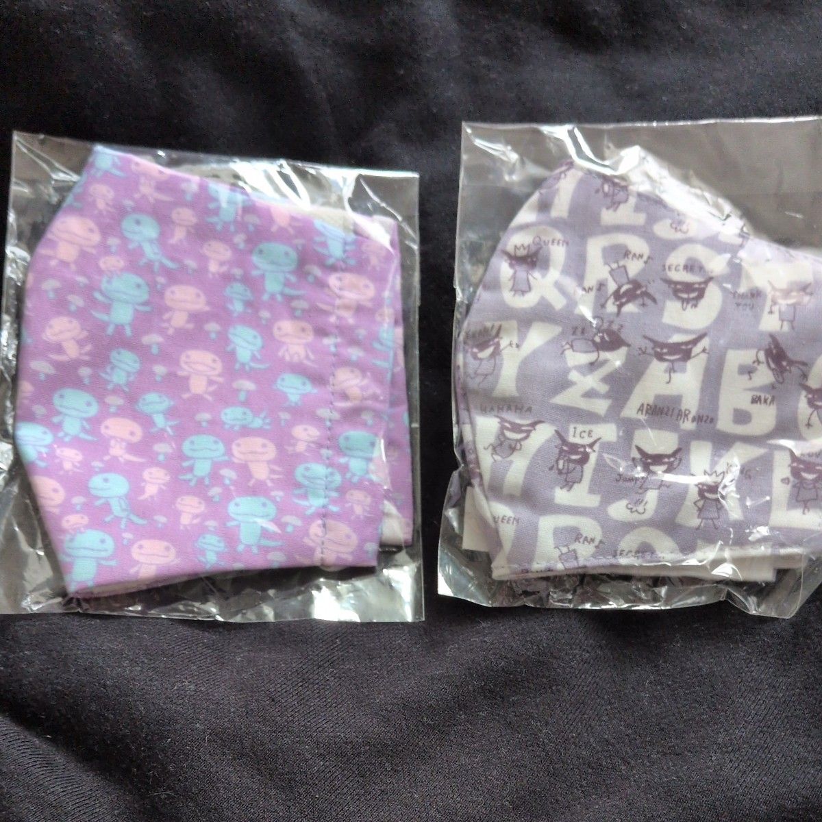 アランジアロンゾ　布 マスク 2枚セット キャラクターマスク二手;物流保障;未使用