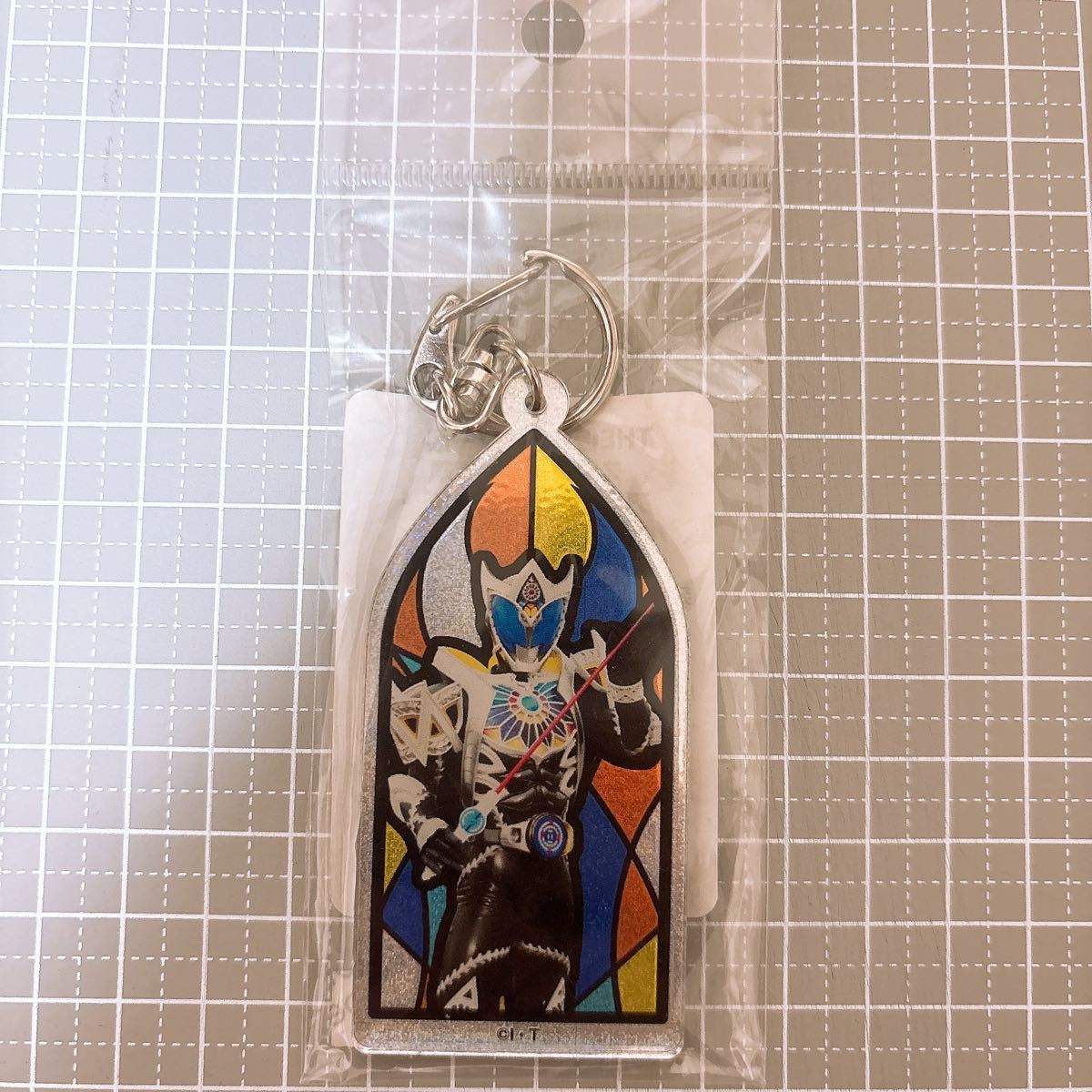 仮面ライダーサガ ステンドグラス風 アクリルキーホルダー二手;物流保障;未使用;易碎品