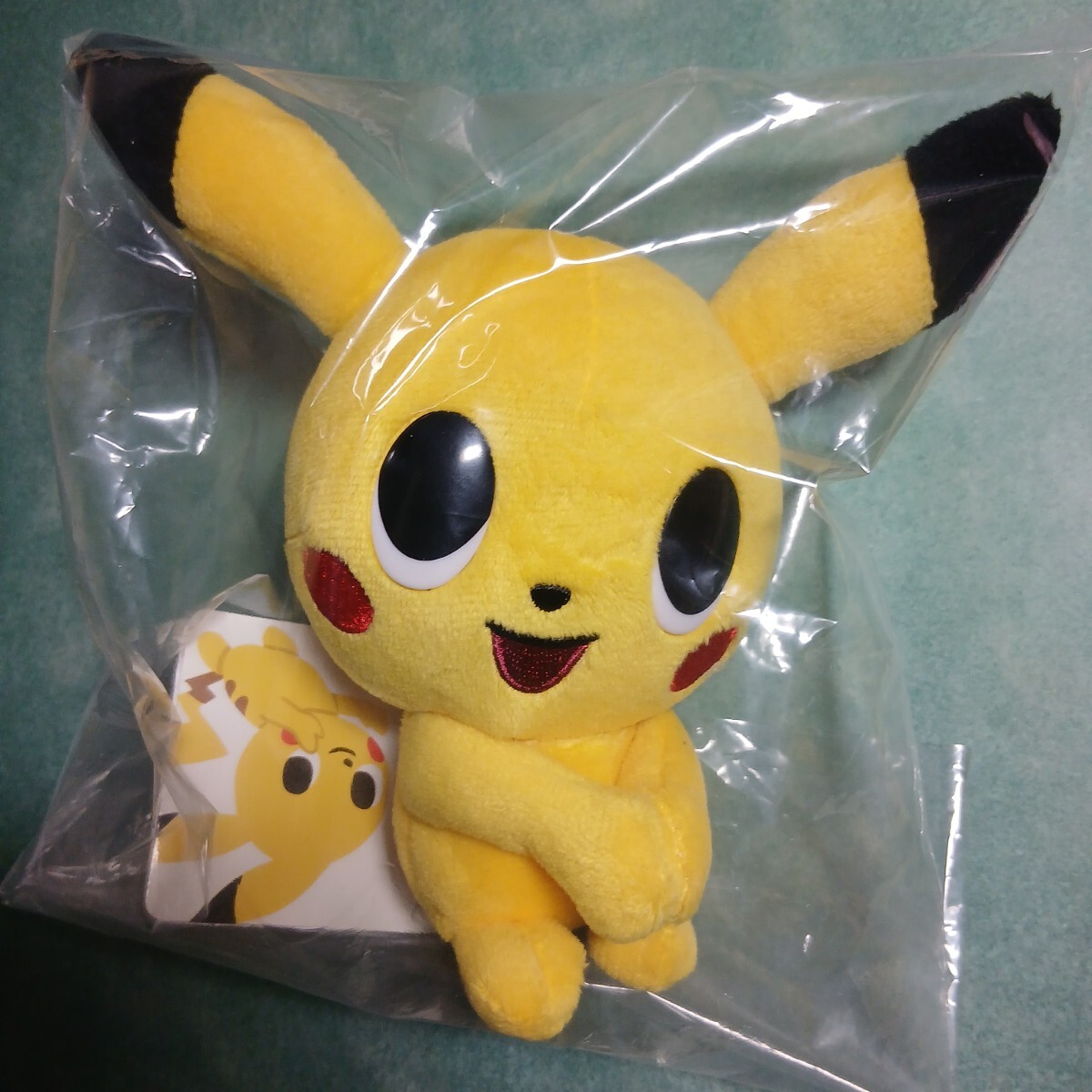 未使用【送料390円~】ぬいぐるみ pokmon time ピタッとピカチュウ * ポケモンセンターオリジナル pokemon ポケモンタイム
