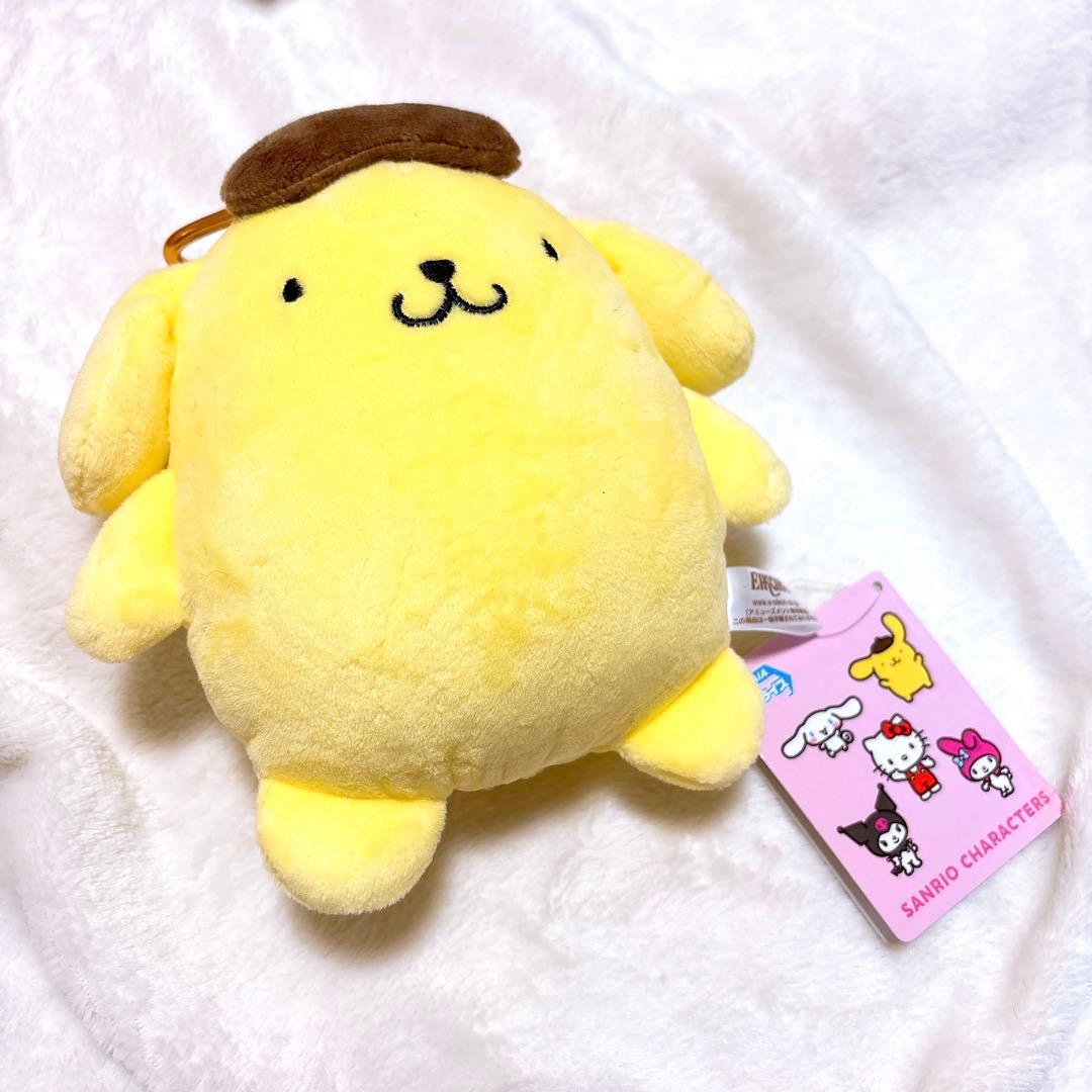 ポムポムプリン がま口ポーチ カラナビ付き サンリオキャラクターズ