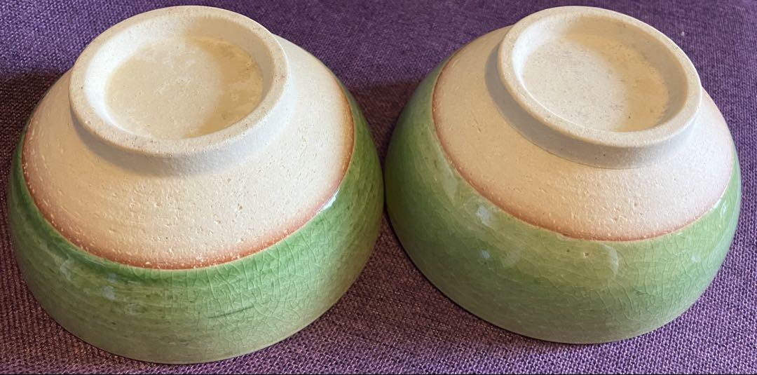無印良品 グリーン丼ぶり2個セットムジルシリョウヒン;没有明显的损伤或污渍