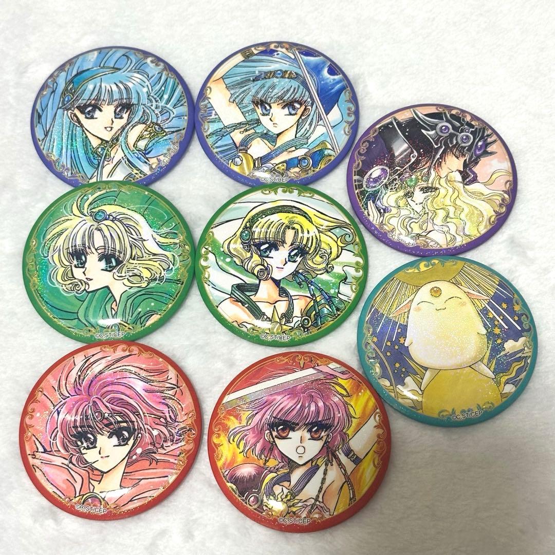 CLAMP展 魔法騎士レイアース 缶バッジ ホログラム クランプ コンプセット