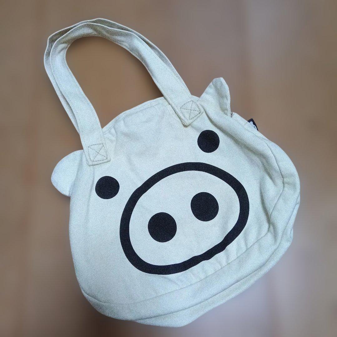DRUG STORE'S GOODS　ブタちゃんのお顔トートバッグ