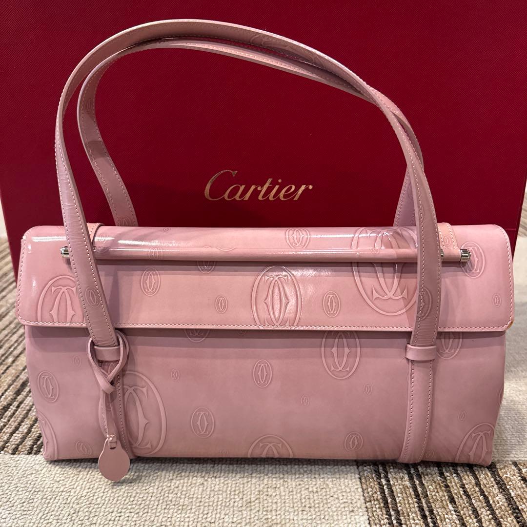 最終値下　処分品　掲載は8/8まで　Cartier ハンドバッグ ピンクCartier;没有明显的损伤或污渍