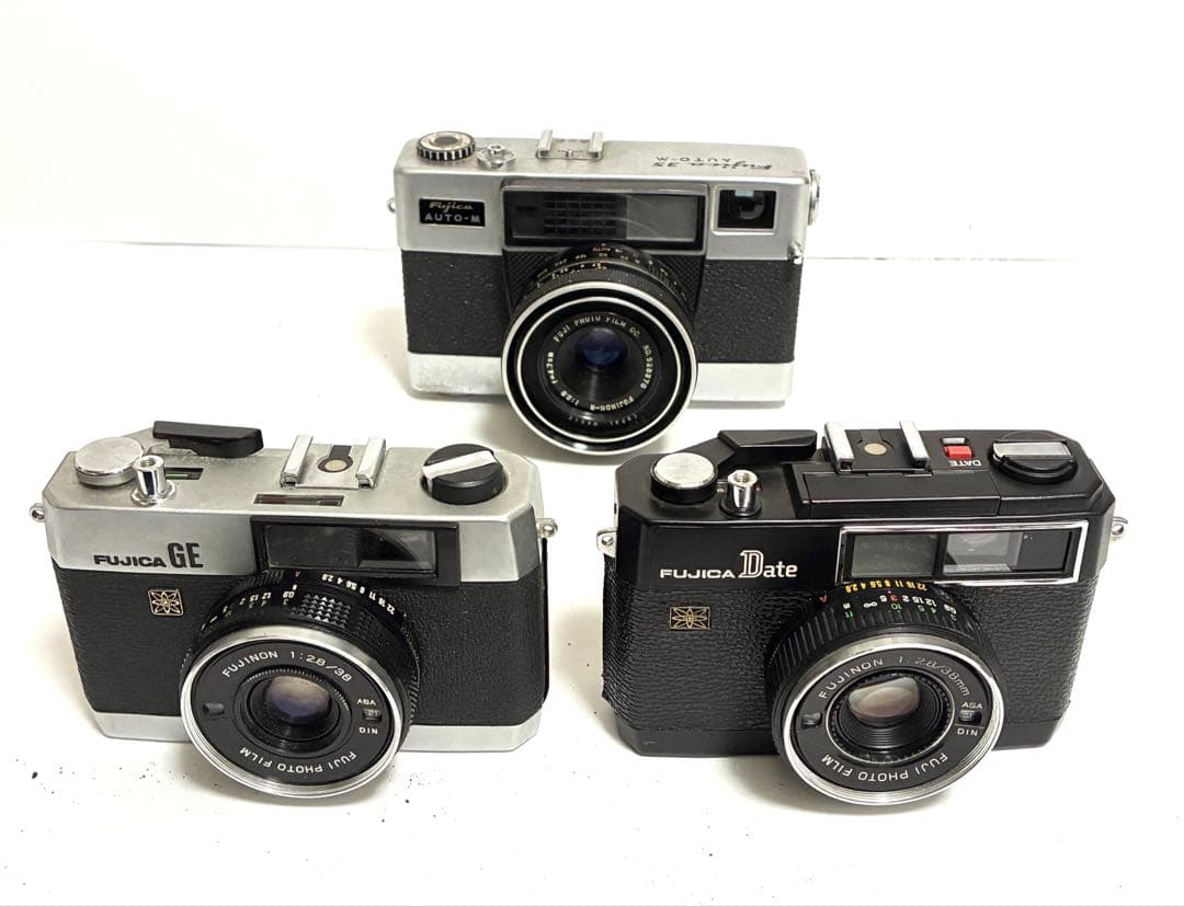 カメラ 3台セット Fujica GE / Date / 35 Auto-M有损伤或污渍