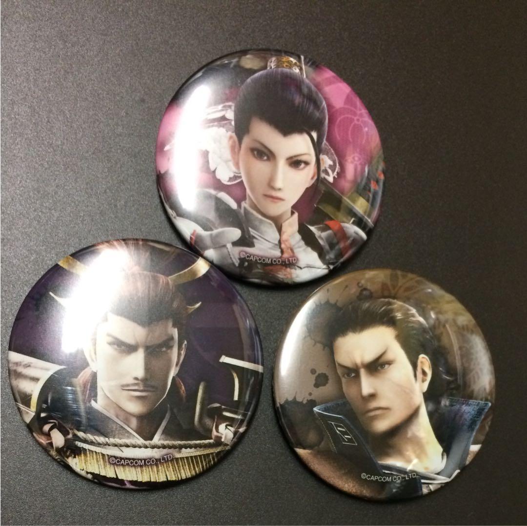 送料込み 戦国BASARA バサラ 武将 缶バッジ グッズ セット 122