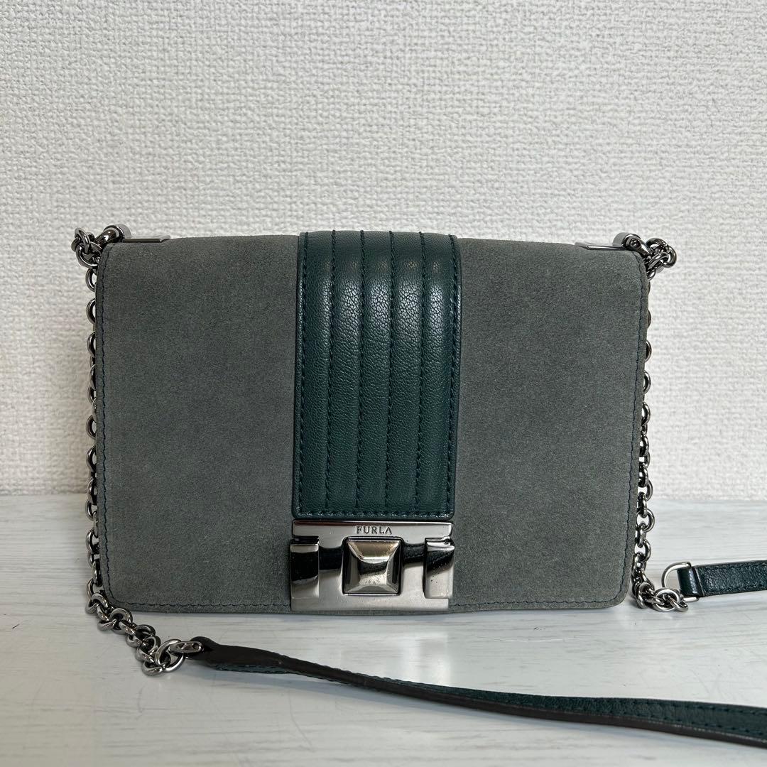 イタリア製 FURLA フルラ レディース ショルダーバッグ チェーンバッグFURLA;没有明显的损伤或污渍