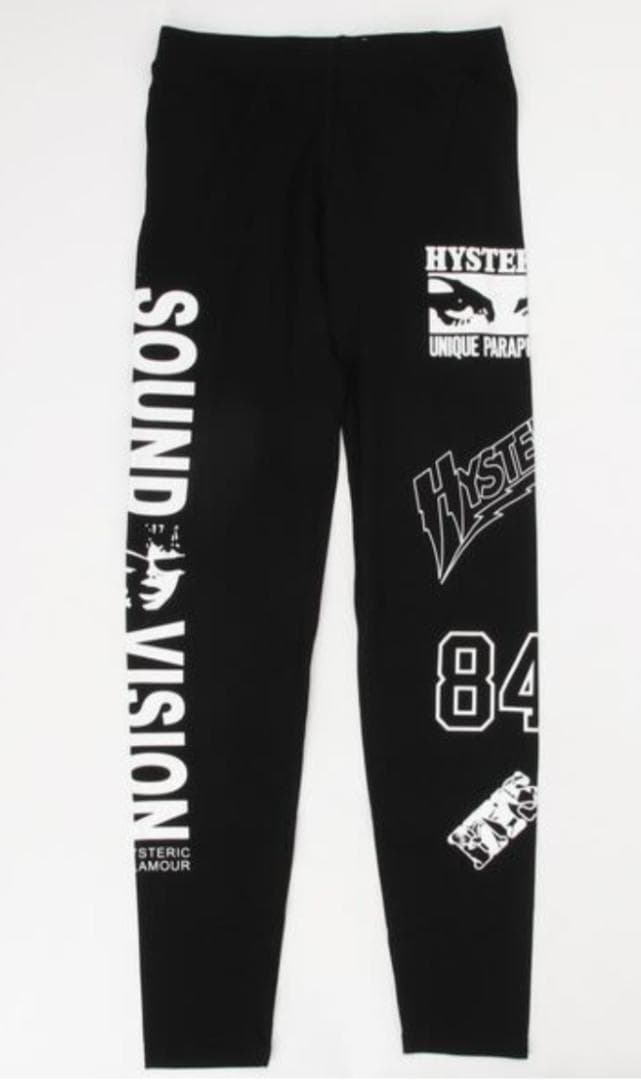 ヒステリックグラマー SCRATCH スクラッチ 総柄ロゴ レギンス パンツHysteric Glamour;接近未使用